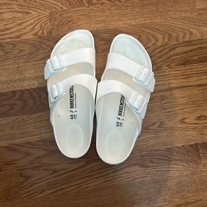 Birkenstock White Rubber Sandals